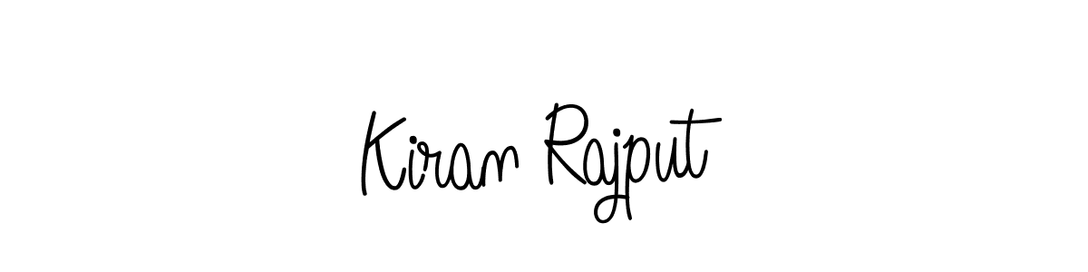 You should practise on your own different ways (Angelique-Rose-font-FFP) to write your name (Kiran Rajput) in signature. don't let someone else do it for you. Kiran Rajput signature style 5 images and pictures png