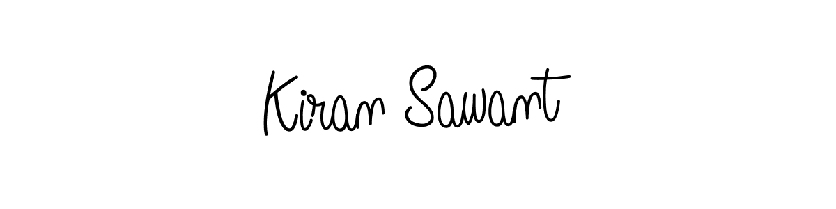 How to make Kiran Sawant name signature. Use Angelique-Rose-font-FFP style for creating short signs online. This is the latest handwritten sign. Kiran Sawant signature style 5 images and pictures png