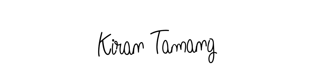 Create a beautiful signature design for name Kiran Tamang. With this signature (Angelique-Rose-font-FFP) fonts, you can make a handwritten signature for free. Kiran Tamang signature style 5 images and pictures png