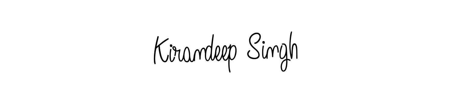 Make a beautiful signature design for name Kirandeep Singh. With this signature (Angelique-Rose-font-FFP) style, you can create a handwritten signature for free. Kirandeep Singh signature style 5 images and pictures png