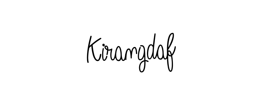 How to make Kirangdaf signature? Angelique-Rose-font-FFP is a professional autograph style. Create handwritten signature for Kirangdaf name. Kirangdaf signature style 5 images and pictures png