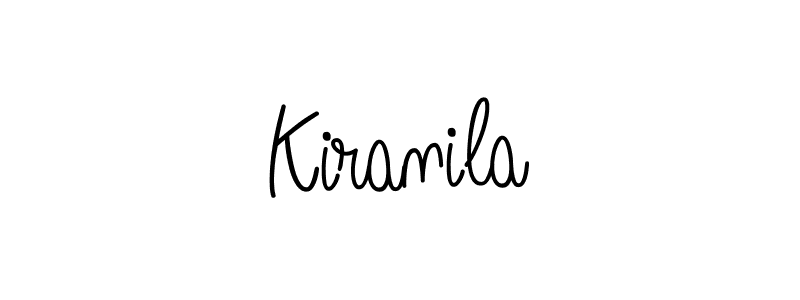 Make a beautiful signature design for name Kiranila. With this signature (Angelique-Rose-font-FFP) style, you can create a handwritten signature for free. Kiranila signature style 5 images and pictures png