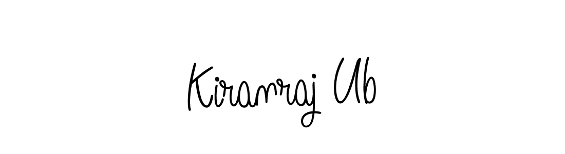 The best way (Angelique-Rose-font-FFP) to make a short signature is to pick only two or three words in your name. The name Kiranraj Ub include a total of six letters. For converting this name. Kiranraj Ub signature style 5 images and pictures png