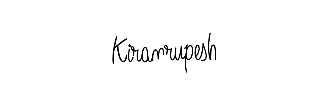 Design your own signature with our free online signature maker. With this signature software, you can create a handwritten (Angelique-Rose-font-FFP) signature for name Kiranrupesh. Kiranrupesh signature style 5 images and pictures png