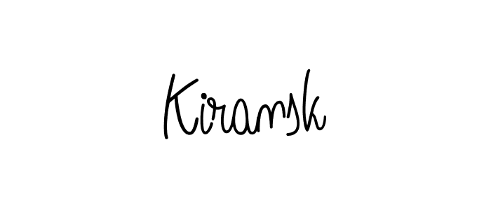 Create a beautiful signature design for name Kiransk. With this signature (Angelique-Rose-font-FFP) fonts, you can make a handwritten signature for free. Kiransk signature style 5 images and pictures png