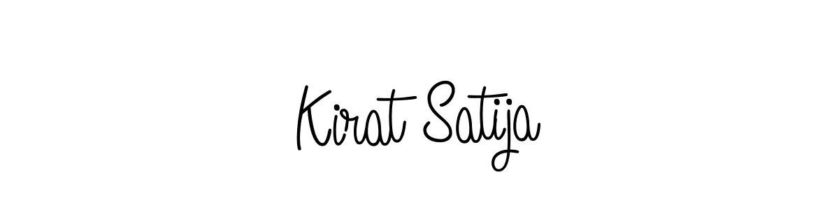 How to make Kirat Satija signature? Angelique-Rose-font-FFP is a professional autograph style. Create handwritten signature for Kirat Satija name. Kirat Satija signature style 5 images and pictures png