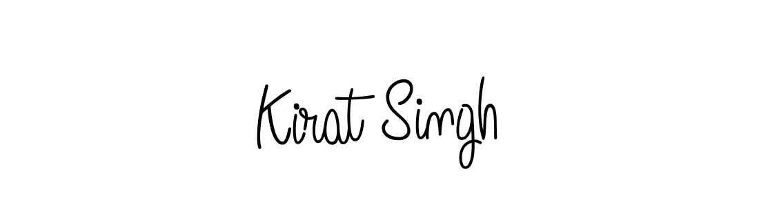 The best way (Angelique-Rose-font-FFP) to make a short signature is to pick only two or three words in your name. The name Kirat Singh include a total of six letters. For converting this name. Kirat Singh signature style 5 images and pictures png