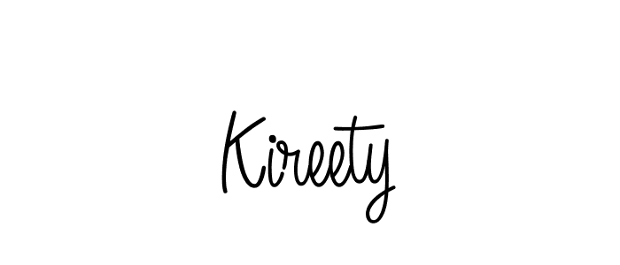 Design your own signature with our free online signature maker. With this signature software, you can create a handwritten (Angelique-Rose-font-FFP) signature for name Kireety. Kireety signature style 5 images and pictures png