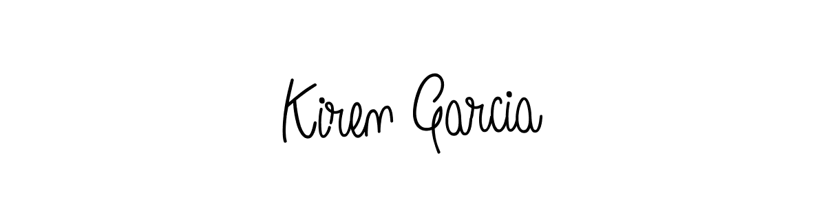 How to make Kiren Garcia name signature. Use Angelique-Rose-font-FFP style for creating short signs online. This is the latest handwritten sign. Kiren Garcia signature style 5 images and pictures png