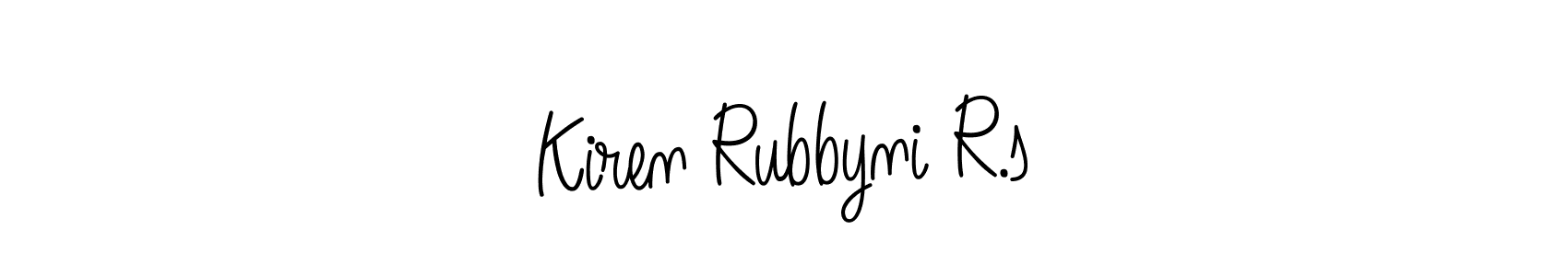 Also You can easily find your signature by using the search form. We will create Kiren Rubbyni R.s name handwritten signature images for you free of cost using Angelique-Rose-font-FFP sign style. Kiren Rubbyni R.s signature style 5 images and pictures png