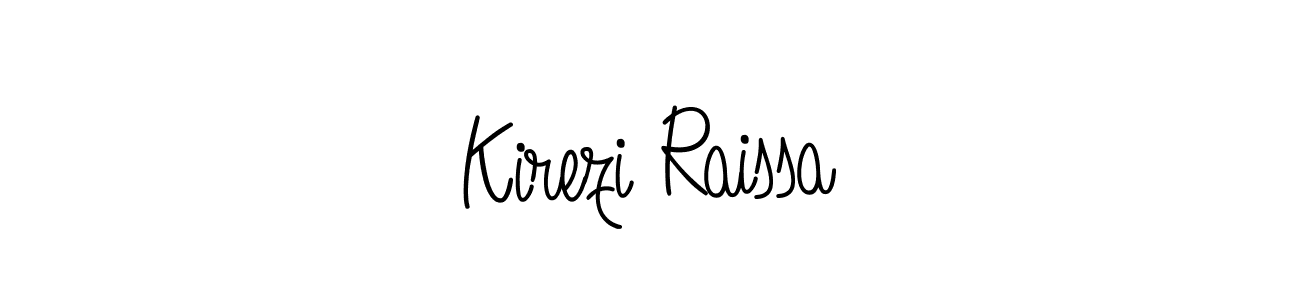 if you are searching for the best signature style for your name Kirezi Raissa. so please give up your signature search. here we have designed multiple signature styles  using Angelique-Rose-font-FFP. Kirezi Raissa signature style 5 images and pictures png