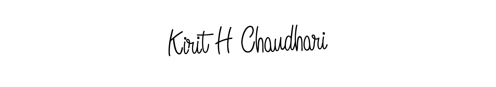 How to make Kirit H Chaudhari signature? Angelique-Rose-font-FFP is a professional autograph style. Create handwritten signature for Kirit H Chaudhari name. Kirit H Chaudhari signature style 5 images and pictures png