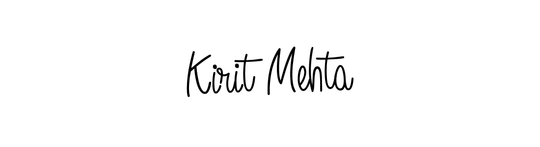 How to make Kirit Mehta signature? Angelique-Rose-font-FFP is a professional autograph style. Create handwritten signature for Kirit Mehta name. Kirit Mehta signature style 5 images and pictures png