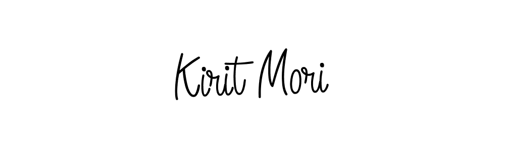 How to make Kirit Mori name signature. Use Angelique-Rose-font-FFP style for creating short signs online. This is the latest handwritten sign. Kirit Mori signature style 5 images and pictures png