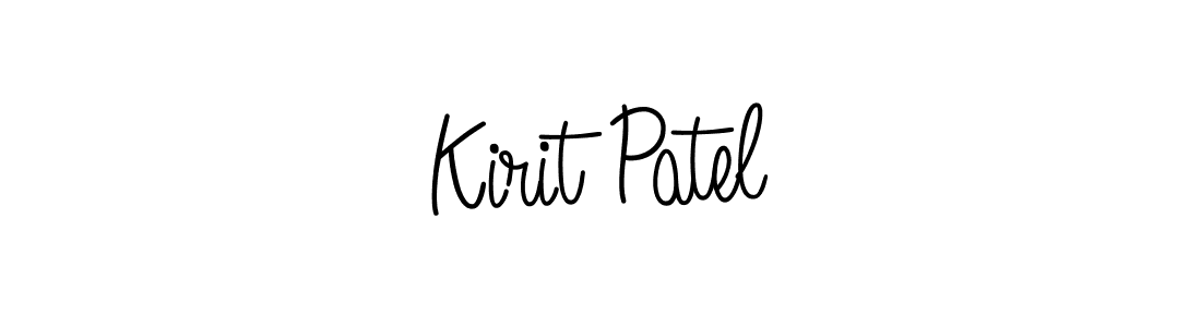 You should practise on your own different ways (Angelique-Rose-font-FFP) to write your name (Kirit Patel) in signature. don't let someone else do it for you. Kirit Patel signature style 5 images and pictures png