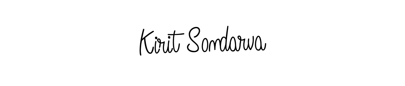 Once you've used our free online signature maker to create your best signature Angelique-Rose-font-FFP style, it's time to enjoy all of the benefits that Kirit Sondarva name signing documents. Kirit Sondarva signature style 5 images and pictures png