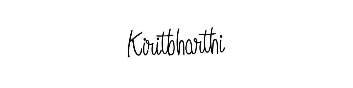 Also we have Kiritbharthi name is the best signature style. Create professional handwritten signature collection using Angelique-Rose-font-FFP autograph style. Kiritbharthi signature style 5 images and pictures png