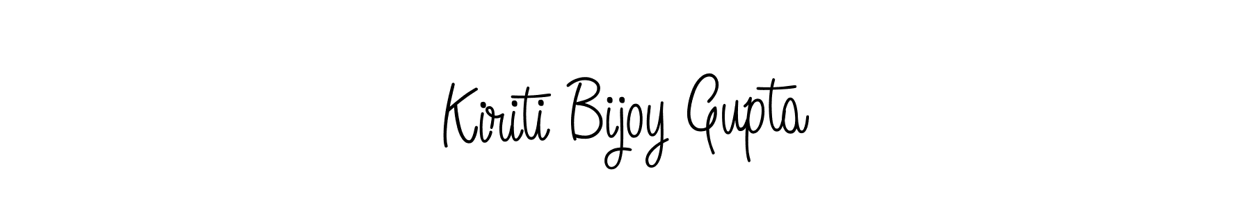 Make a beautiful signature design for name Kiriti Bijoy Gupta. With this signature (Angelique-Rose-font-FFP) style, you can create a handwritten signature for free. Kiriti Bijoy Gupta signature style 5 images and pictures png