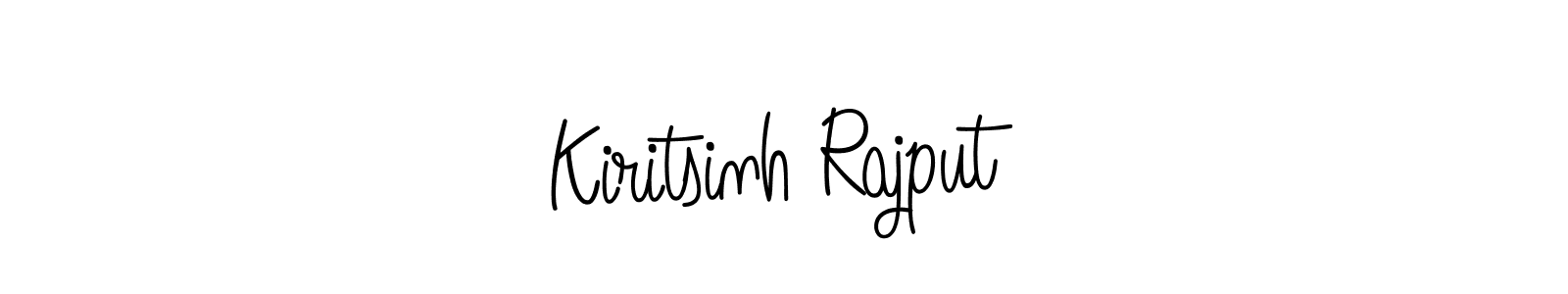 Create a beautiful signature design for name Kiritsinh Rajput. With this signature (Angelique-Rose-font-FFP) fonts, you can make a handwritten signature for free. Kiritsinh Rajput signature style 5 images and pictures png
