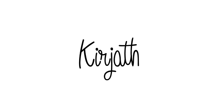 if you are searching for the best signature style for your name Kirjath. so please give up your signature search. here we have designed multiple signature styles  using Angelique-Rose-font-FFP. Kirjath signature style 5 images and pictures png