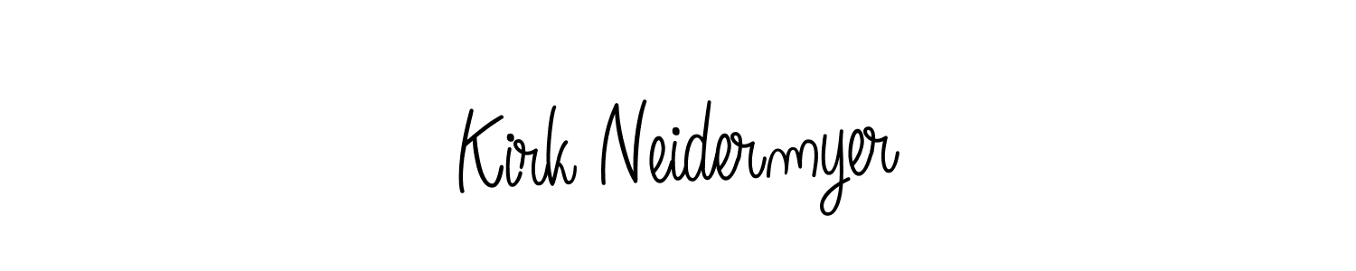 Make a beautiful signature design for name Kirk Neidermyer. With this signature (Angelique-Rose-font-FFP) style, you can create a handwritten signature for free. Kirk Neidermyer signature style 5 images and pictures png