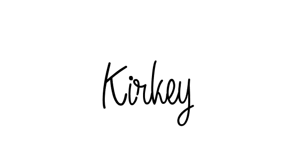 Kirkey stylish signature style. Best Handwritten Sign (Angelique-Rose-font-FFP) for my name. Handwritten Signature Collection Ideas for my name Kirkey. Kirkey signature style 5 images and pictures png