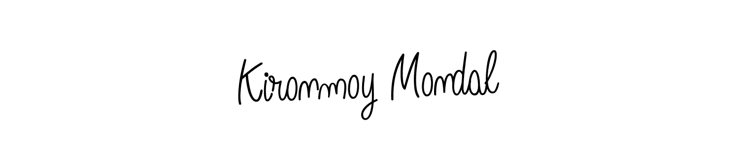 Make a beautiful signature design for name Kironmoy Mondal. With this signature (Angelique-Rose-font-FFP) style, you can create a handwritten signature for free. Kironmoy Mondal signature style 5 images and pictures png