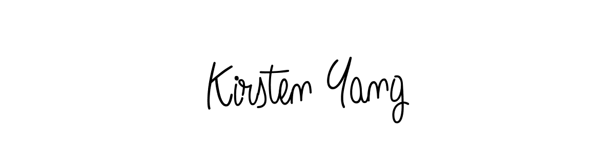 Best and Professional Signature Style for Kirsten Yang. Angelique-Rose-font-FFP Best Signature Style Collection. Kirsten Yang signature style 5 images and pictures png