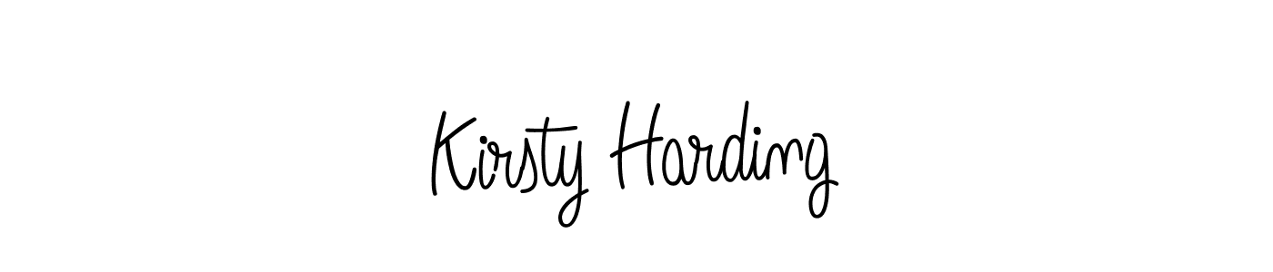 Kirsty Harding stylish signature style. Best Handwritten Sign (Angelique-Rose-font-FFP) for my name. Handwritten Signature Collection Ideas for my name Kirsty Harding. Kirsty Harding signature style 5 images and pictures png