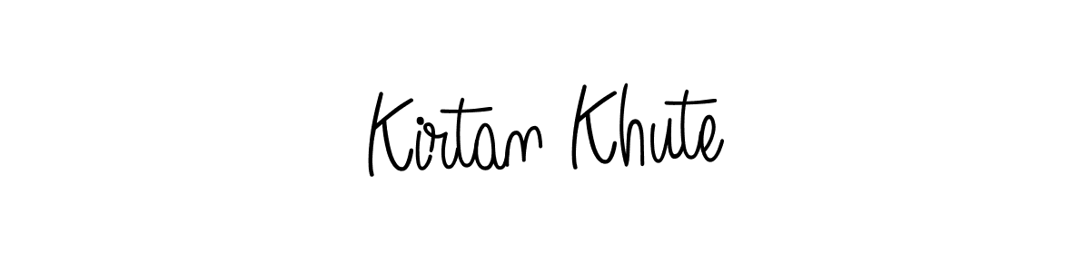 Also we have Kirtan Khute name is the best signature style. Create professional handwritten signature collection using Angelique-Rose-font-FFP autograph style. Kirtan Khute signature style 5 images and pictures png