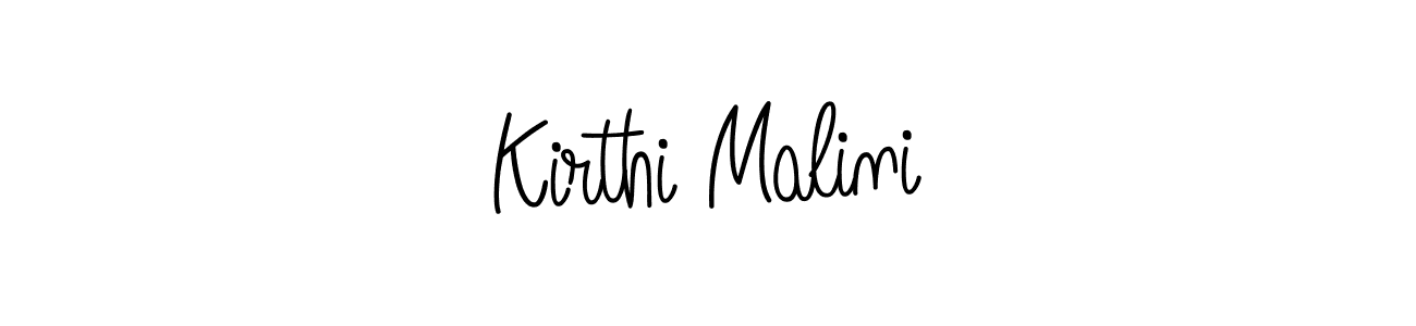 Make a beautiful signature design for name Kirthi Malini. With this signature (Angelique-Rose-font-FFP) style, you can create a handwritten signature for free. Kirthi Malini signature style 5 images and pictures png
