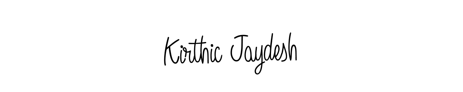 The best way (Angelique-Rose-font-FFP) to make a short signature is to pick only two or three words in your name. The name Kirthic Jaydesh include a total of six letters. For converting this name. Kirthic Jaydesh signature style 5 images and pictures png