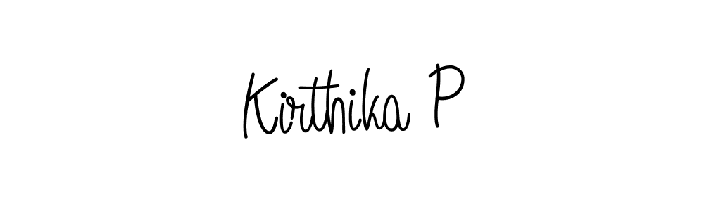 How to Draw Kirthika P signature style? Angelique-Rose-font-FFP is a latest design signature styles for name Kirthika P. Kirthika P signature style 5 images and pictures png