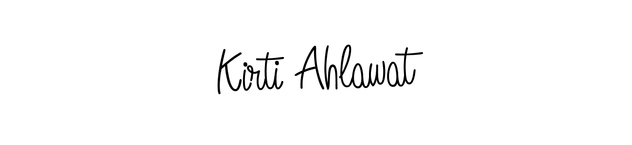 Also we have Kirti Ahlawat name is the best signature style. Create professional handwritten signature collection using Angelique-Rose-font-FFP autograph style. Kirti Ahlawat signature style 5 images and pictures png