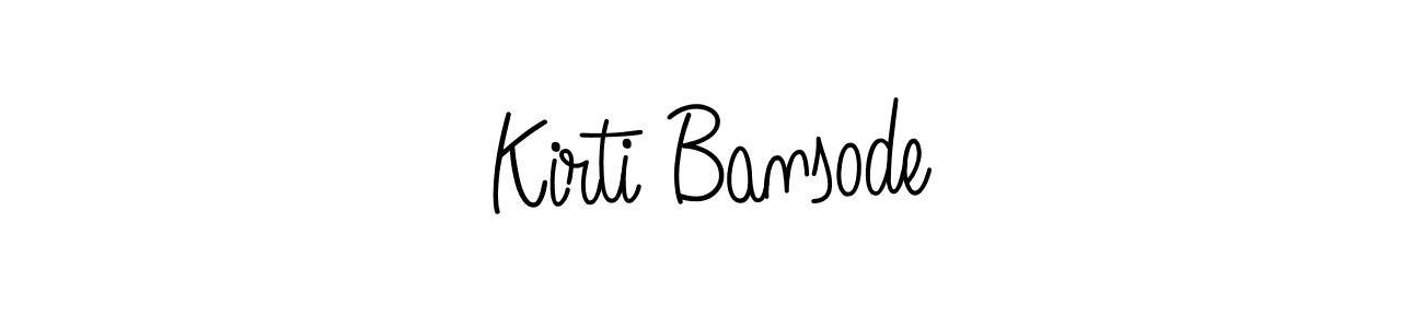 Make a short Kirti Bansode signature style. Manage your documents anywhere anytime using Angelique-Rose-font-FFP. Create and add eSignatures, submit forms, share and send files easily. Kirti Bansode signature style 5 images and pictures png