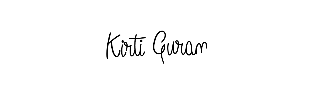 Also we have Kirti Guran name is the best signature style. Create professional handwritten signature collection using Angelique-Rose-font-FFP autograph style. Kirti Guran signature style 5 images and pictures png