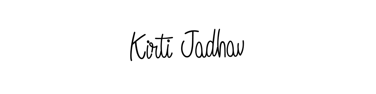 Kirti Jadhav stylish signature style. Best Handwritten Sign (Angelique-Rose-font-FFP) for my name. Handwritten Signature Collection Ideas for my name Kirti Jadhav. Kirti Jadhav signature style 5 images and pictures png