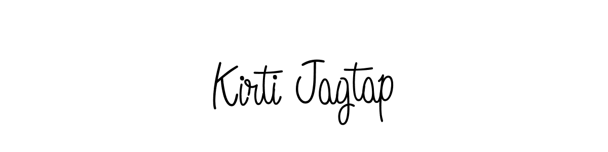 Create a beautiful signature design for name Kirti Jagtap. With this signature (Angelique-Rose-font-FFP) fonts, you can make a handwritten signature for free. Kirti Jagtap signature style 5 images and pictures png