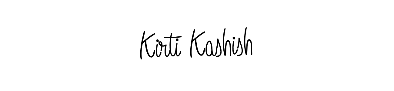 Make a beautiful signature design for name Kirti Kashish. With this signature (Angelique-Rose-font-FFP) style, you can create a handwritten signature for free. Kirti Kashish signature style 5 images and pictures png