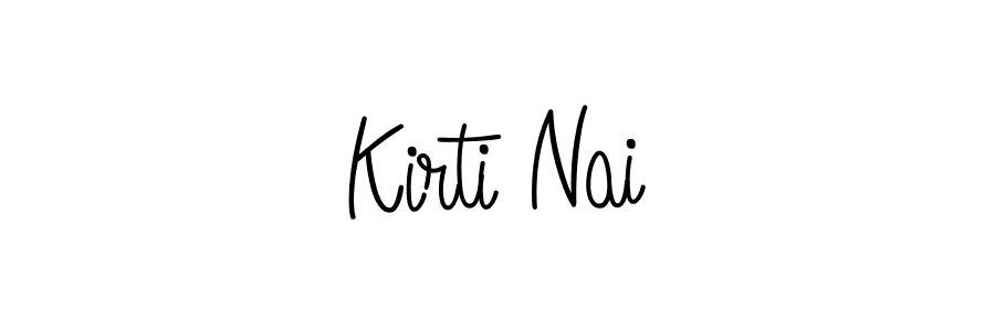 Kirti Nai stylish signature style. Best Handwritten Sign (Angelique-Rose-font-FFP) for my name. Handwritten Signature Collection Ideas for my name Kirti Nai. Kirti Nai signature style 5 images and pictures png