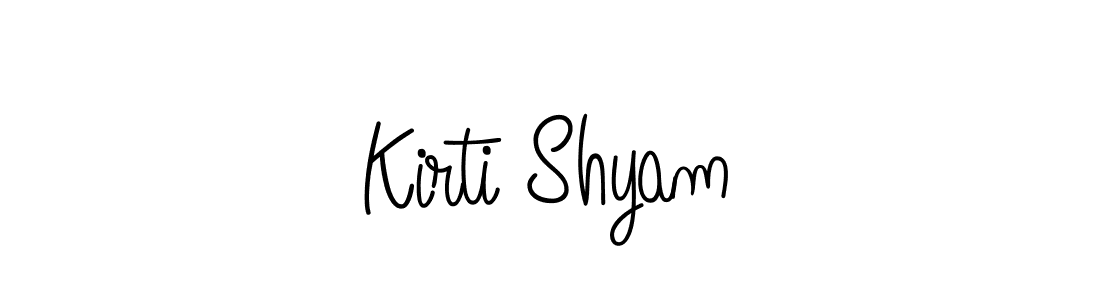 Create a beautiful signature design for name Kirti Shyam. With this signature (Angelique-Rose-font-FFP) fonts, you can make a handwritten signature for free. Kirti Shyam signature style 5 images and pictures png