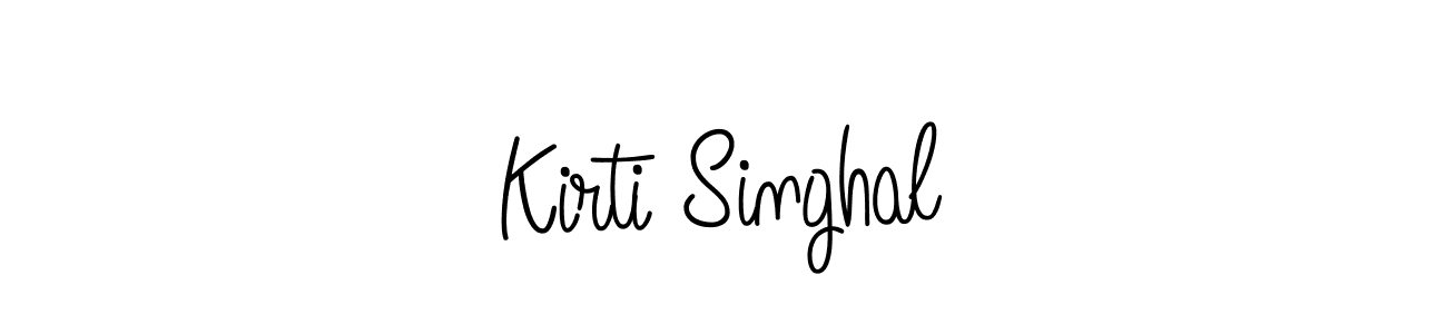 Create a beautiful signature design for name Kirti Singhal. With this signature (Angelique-Rose-font-FFP) fonts, you can make a handwritten signature for free. Kirti Singhal signature style 5 images and pictures png