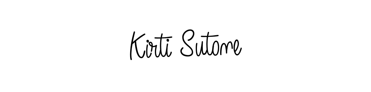 How to make Kirti Sutone signature? Angelique-Rose-font-FFP is a professional autograph style. Create handwritten signature for Kirti Sutone name. Kirti Sutone signature style 5 images and pictures png