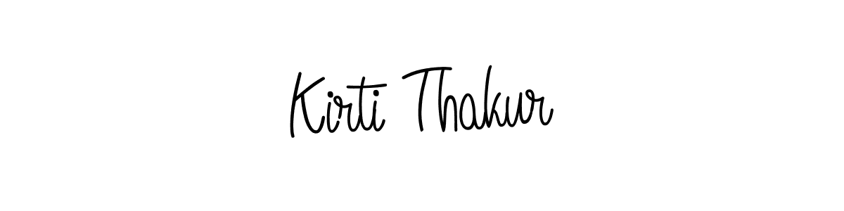 Use a signature maker to create a handwritten signature online. With this signature software, you can design (Angelique-Rose-font-FFP) your own signature for name Kirti Thakur. Kirti Thakur signature style 5 images and pictures png