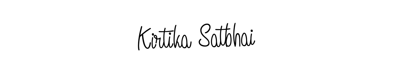 Also we have Kirtika Satbhai name is the best signature style. Create professional handwritten signature collection using Angelique-Rose-font-FFP autograph style. Kirtika Satbhai signature style 5 images and pictures png