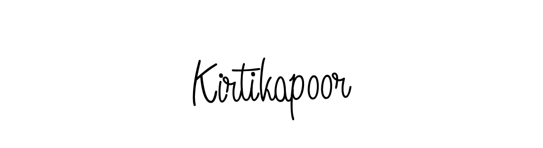 The best way (Angelique-Rose-font-FFP) to make a short signature is to pick only two or three words in your name. The name Kirtikapoor include a total of six letters. For converting this name. Kirtikapoor signature style 5 images and pictures png