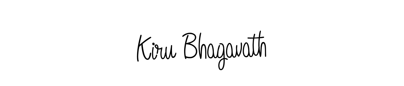 Make a beautiful signature design for name Kiru Bhagavath. With this signature (Angelique-Rose-font-FFP) style, you can create a handwritten signature for free. Kiru Bhagavath signature style 5 images and pictures png