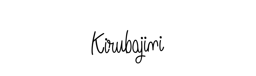 Kirubajini stylish signature style. Best Handwritten Sign (Angelique-Rose-font-FFP) for my name. Handwritten Signature Collection Ideas for my name Kirubajini. Kirubajini signature style 5 images and pictures png
