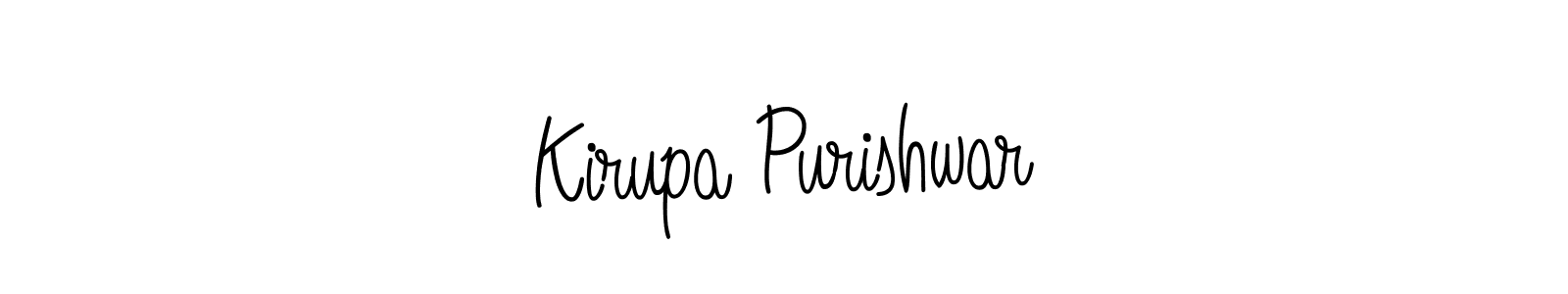Once you've used our free online signature maker to create your best signature Angelique-Rose-font-FFP style, it's time to enjoy all of the benefits that Kirupa Purishwar name signing documents. Kirupa Purishwar signature style 5 images and pictures png