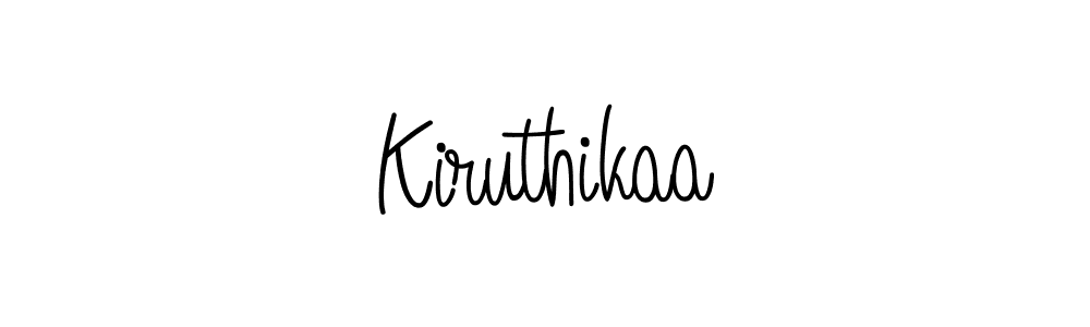 How to make Kiruthikaa name signature. Use Angelique-Rose-font-FFP style for creating short signs online. This is the latest handwritten sign. Kiruthikaa signature style 5 images and pictures png